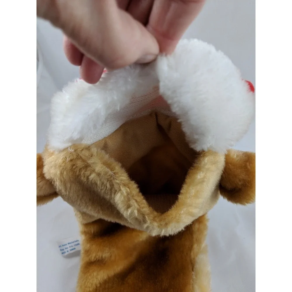 Reindeer Plush Christmas Stocking Sack 17 Inch Echiverri  & Co‎